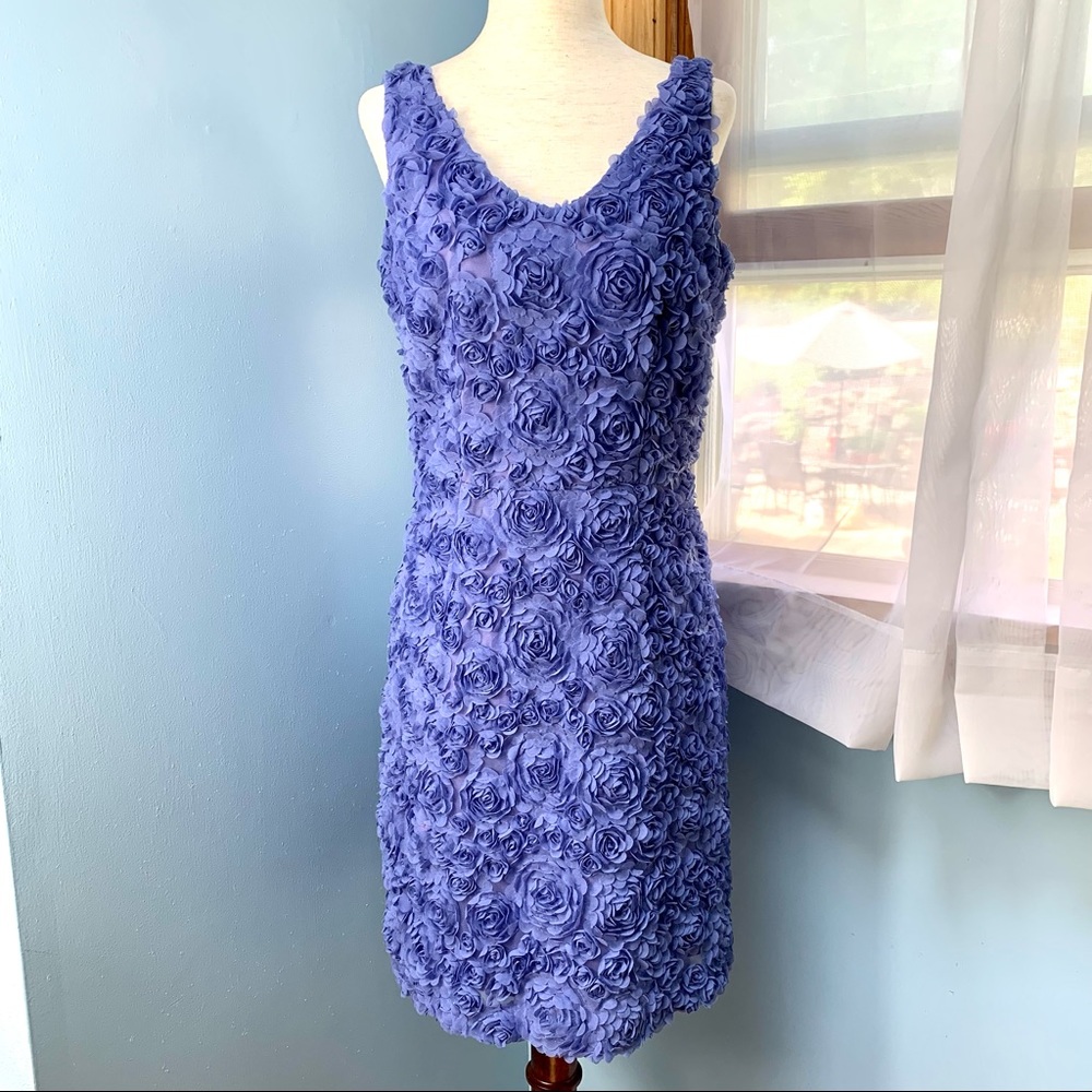 Cynthia Steffe Purple Tulle Rosette Dress - Picture 10 of 10